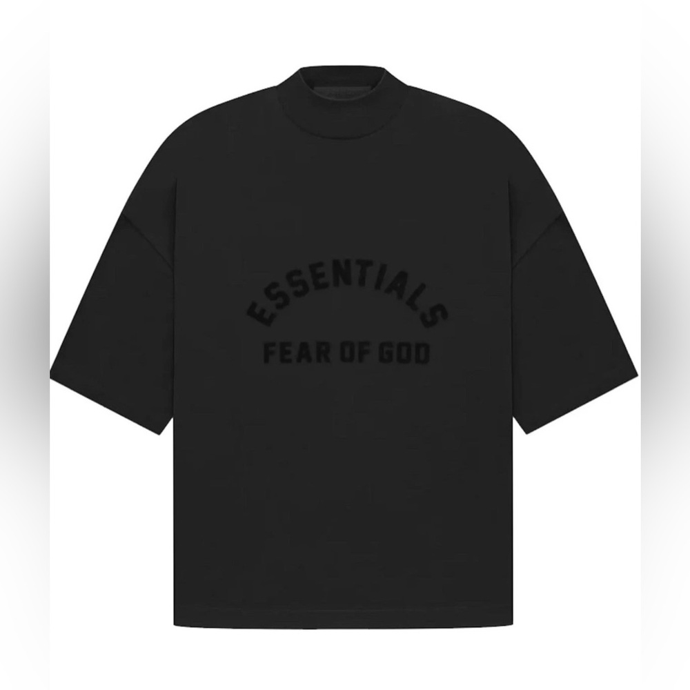 Jet Black Tee Core Fear of God Essentials